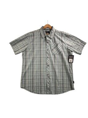 Magpul Shirt Mens 2XL Green Plaid Short Sleeve Button Up Rainey MAG738 Hiking